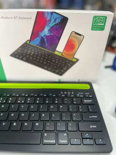 Teclado bluetooth recarregável, windows, Ios e Android