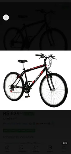 Vendo uma um bicicleta novinha na caixa com nota fiscal