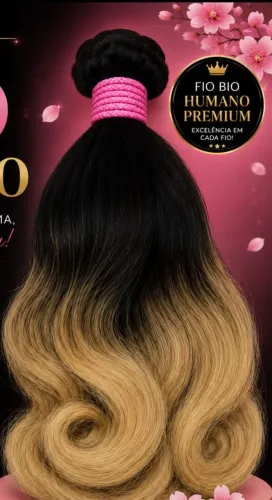 Cabelo humano (bio fibra ) humanizado