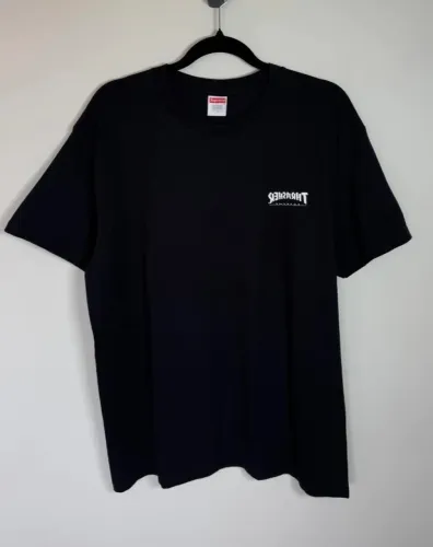 Camiseta Supreme x Thrasher Preta 