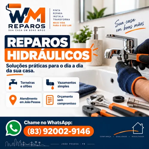 Elétrica e hidráulica residencial em João Pessoa