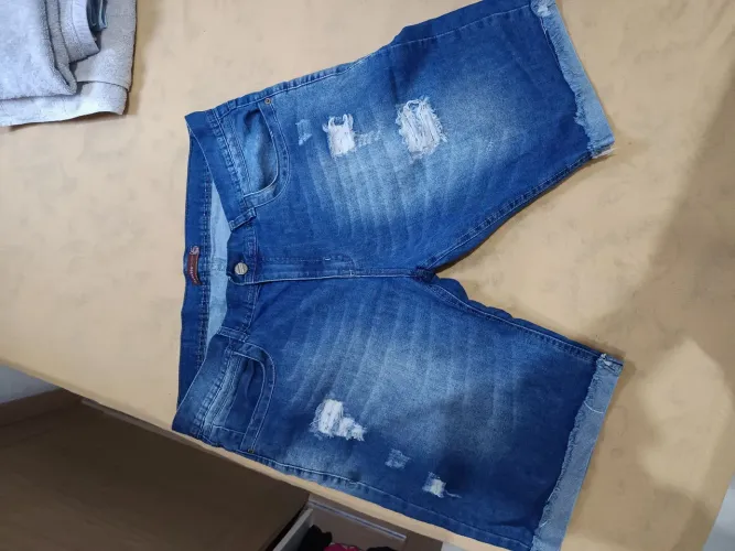 Bermuda jeans masculina