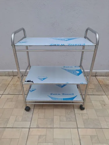 Carrinho Multiuso Inox Guimmis