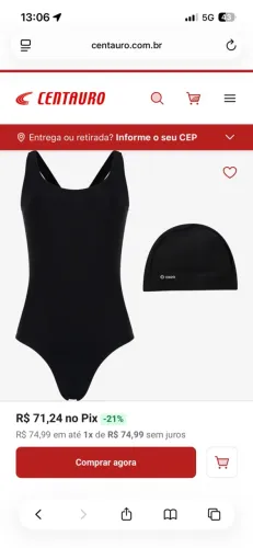 Maiô+touca oxer - centauro