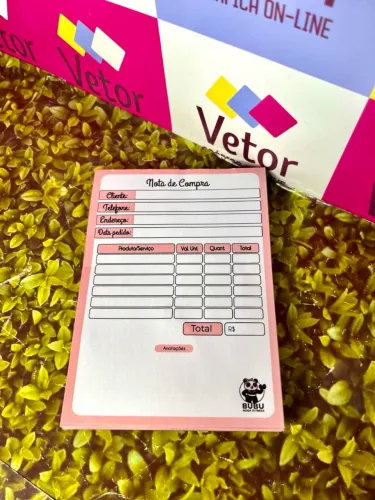 Bloco de pedido/ orçamento personalizado 
