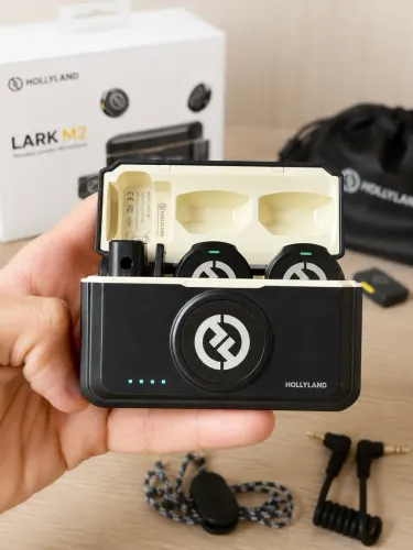 Microfone Hollyland Lark M2 - Estado de Novo