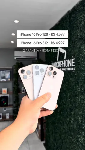 iPhone 16 pro - Loja Física - Nota fiscal