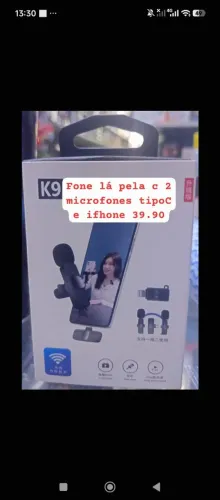 Fone lá pela c 2 microfone Ifhone e tipo C