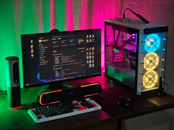 Setup Gamer Completo: PC (RTX 3060 12GB) + Monitor Alienware 240Hz