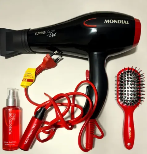 Secador Mondial Turbo Color Red - Excelente Estado
