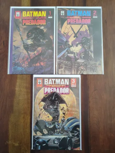 Batman Versus Predador /Dave Gibbons Minissérie em 3 partes (Editora Abril 1992)