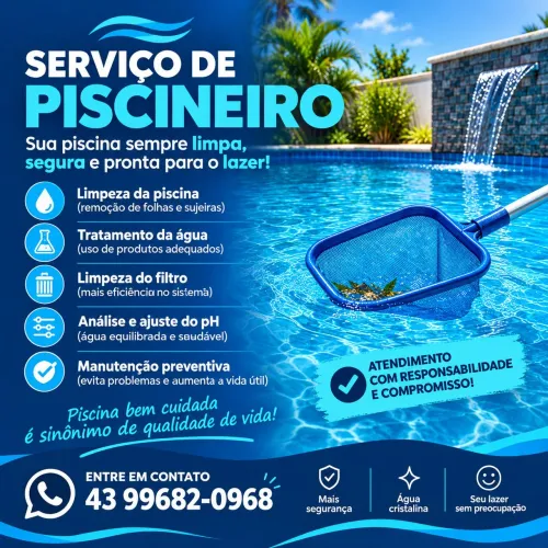 Limpeza de piscinas