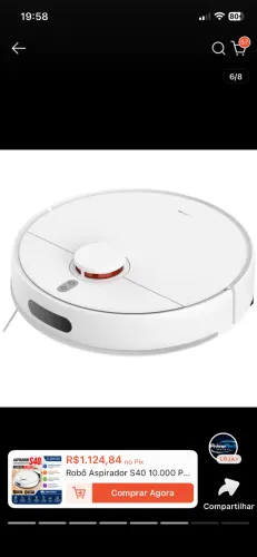 Robô aspirador Xiaomi Vacuum S40 10.000 PA