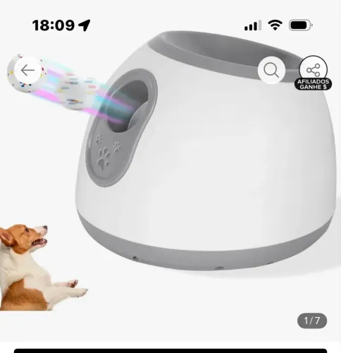 Lançador de bola para pets