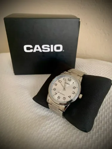 Relógio Original Masculino Casio MTP-V001D Prata com Caixa
