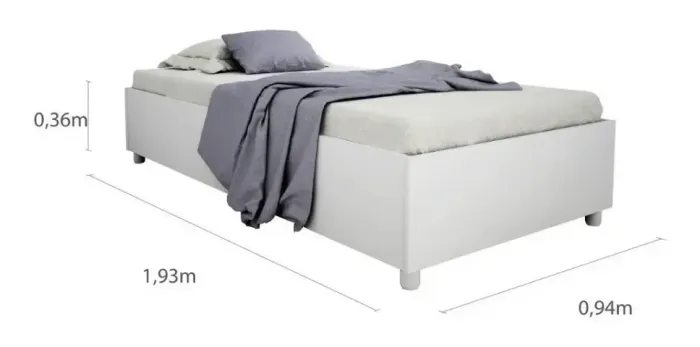 Vendo cama de solteiro com colchão