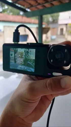 Gravação De Espelho Retrovisor Lente Dupla De 64GB Monitoramento De Carro HD 1080P