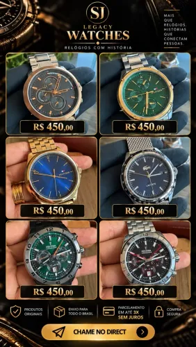 Relógios fashion masculino
