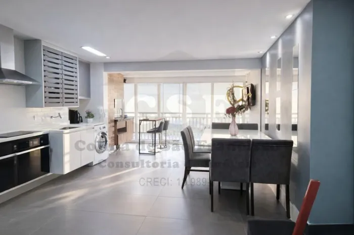 Apartamento à venda em condomínio na Vila Osasco, Osasco-SP: 2 quartos, 1 suíte, 2 salas, 