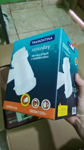 Tramontina Ducha Elétrica 3 Temperaturas 5500 W 127 V Chuveiro Branco