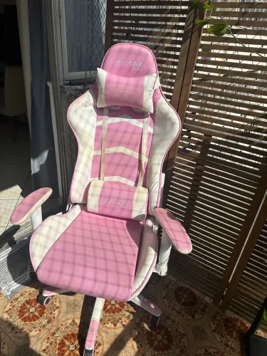 Cadeira gamer rosa 