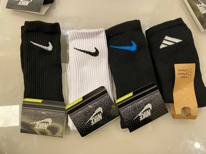 MEIAS NIKE / ADIDAS PADRÃO SITE 100% ALGODÃO 