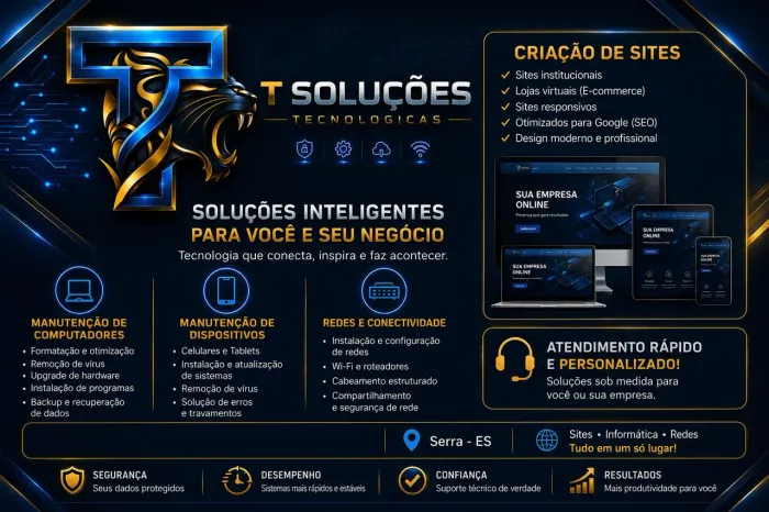 Serviços Técnico em informática e redes