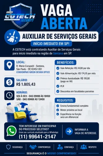 CGTECH - VAGAS EM SP E REGIÃO