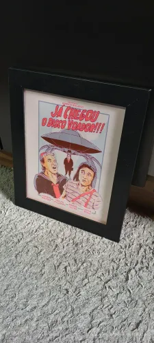 Quadro "Já Chegou o Disco Voador" 