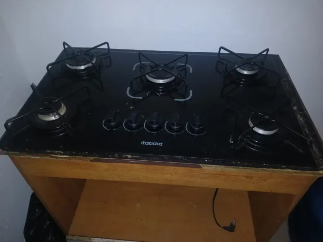 Kit Balcão cooktop 1 porta C/ um fogão cooktop 5 bocaa