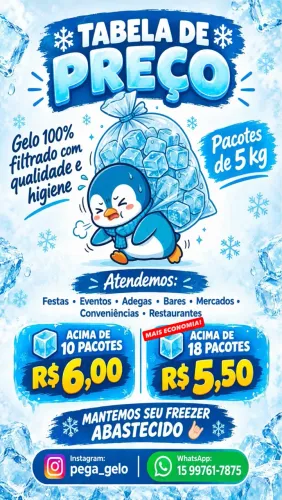 GELO DE ÁGUA