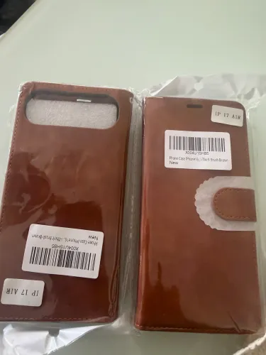 Capa carteira para iPhone 17 Air, bloqueio de RFID, 4 compartimentos para cartões,Lacrado