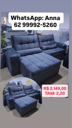 Sofá retrátil e reclinável
