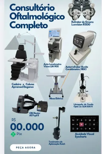 Equipamentos para consultório oftalmológico 