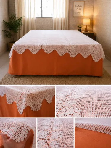 Colcha de Crochê Artesanal Casal