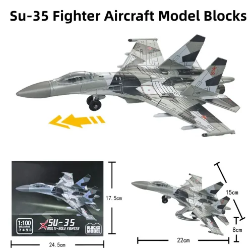 Miniatura Avião Caça Sukhoi Su-35 - kit Montagem - NOVO!!<br>