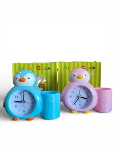 RELÓGIO DE MESA INFANTIL PINGUIM
