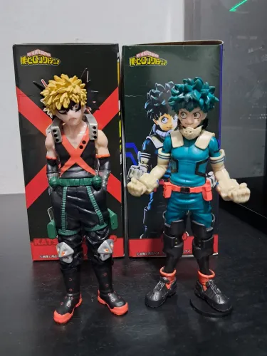 Kit Action Figure Izuku Midoriya & Katsuki Bakugo 16cm