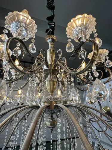 Lustre de cristal 24 braços