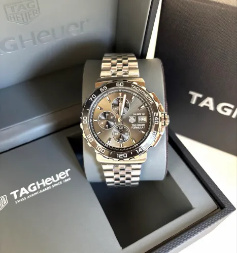 Relogio Tag Heuer Formula 1 - Cinza - Jubeele - 43mm - Safira - 100% funcional - Prem AAA+