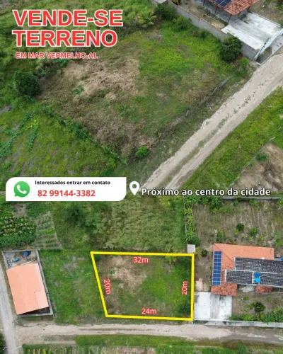 Terreno a venda em Mar Vermelho/AL