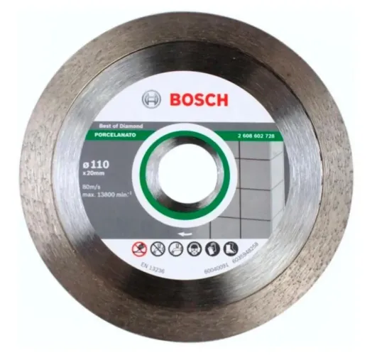 Disco Diamantado Para Porcelanato Liso 110mm Bosch 