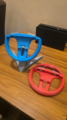 Volante para Joy-Con Switch 2 com Suporte de Mesa - Impressão 3D