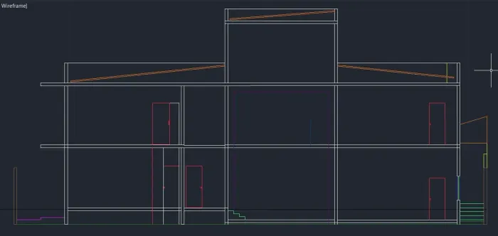 Planta baixa de casa com 2 andares + Sóton superior 