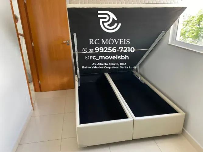Cama Box Baú Super King Bipartida Blindada 1,93x2,03 - Direto da Fábrica
