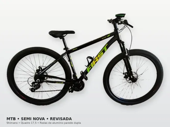 Bicicleta MTB First Lifty Gold 17,5 ? Shimano Tourney