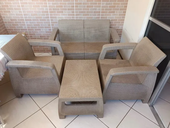 Conjunto Jardim Corfu - Poltronas + Mesa Centro