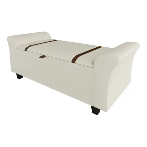 Recamier Baú Banco 120cm Moderno Cama Solteiro/casal Premium