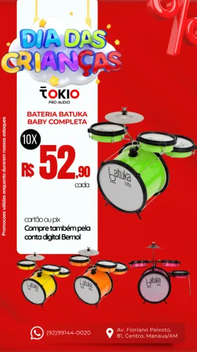 Bateria Infantil Batuka Baby