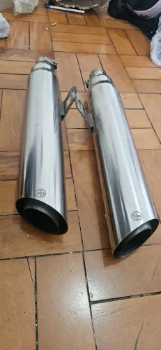 par de ponteiras hp racing inox continental gt 650 interceptor